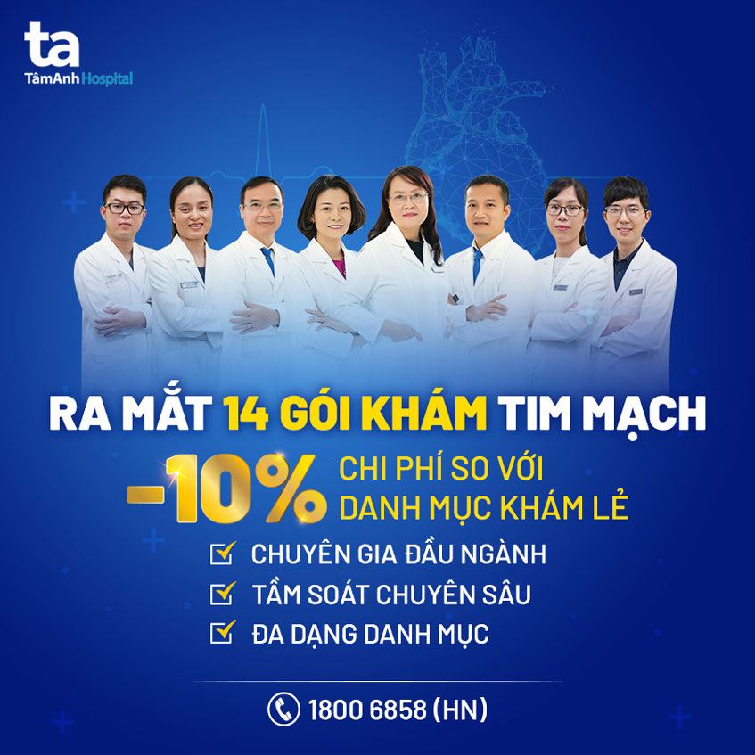 10 gói khám tim mạch