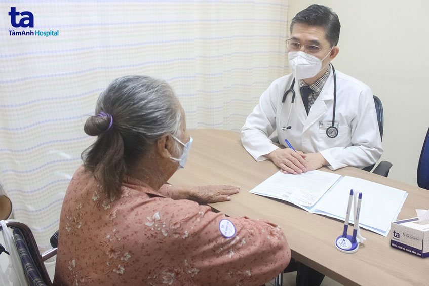 bệnh nhân khám tim mạch tại tâm anh