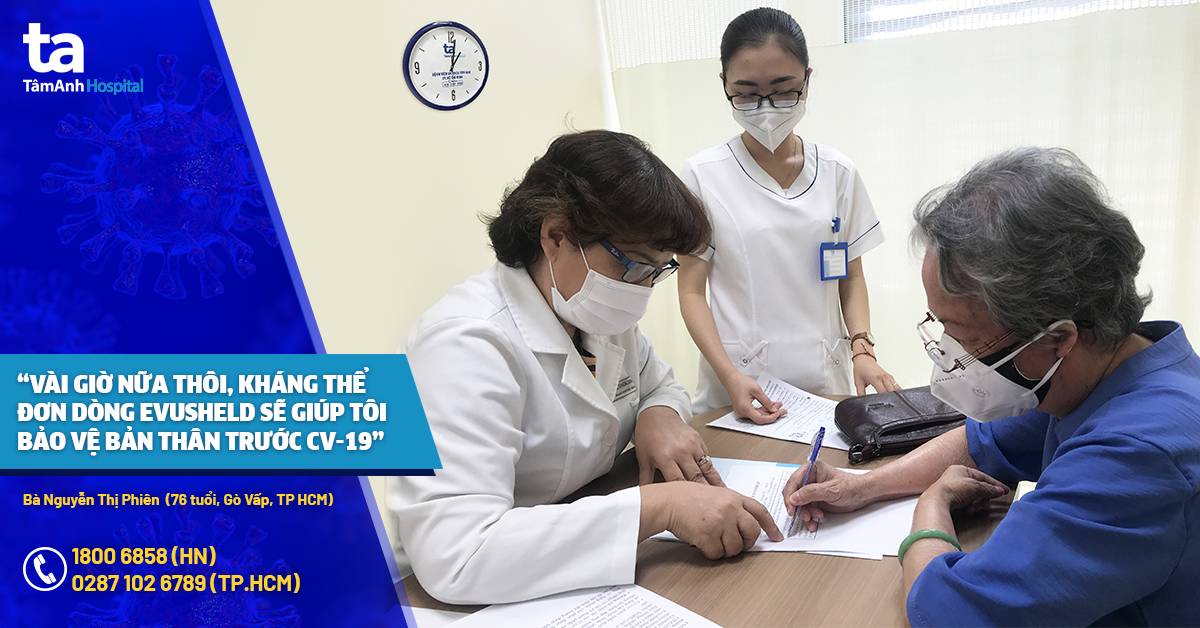 Người Việt Nam đầu tiên được tiêm kháng thể đơn dòng Evusheld