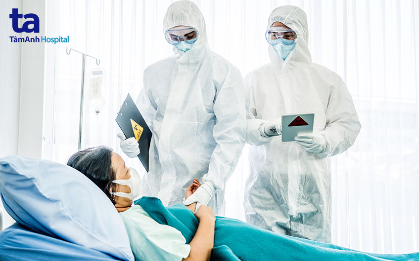 điều trị cho bệnh nhân nhiễm bệnh