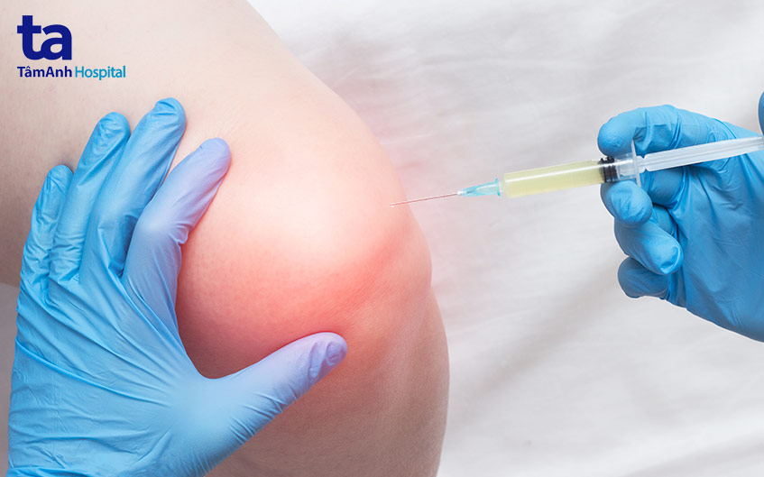 điều trị y tế đầu gối không sưng