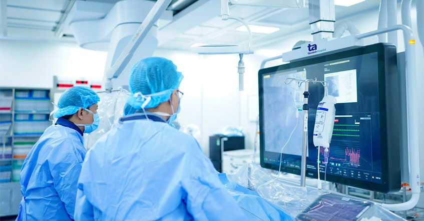 đặt stent đôi cho bệnh nhân