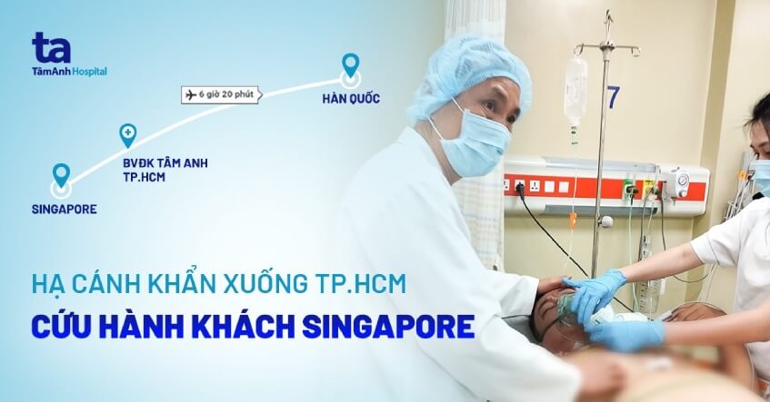 60 giây chạy đua cứu sống bệnh nhân Singapore sùi bọt mép