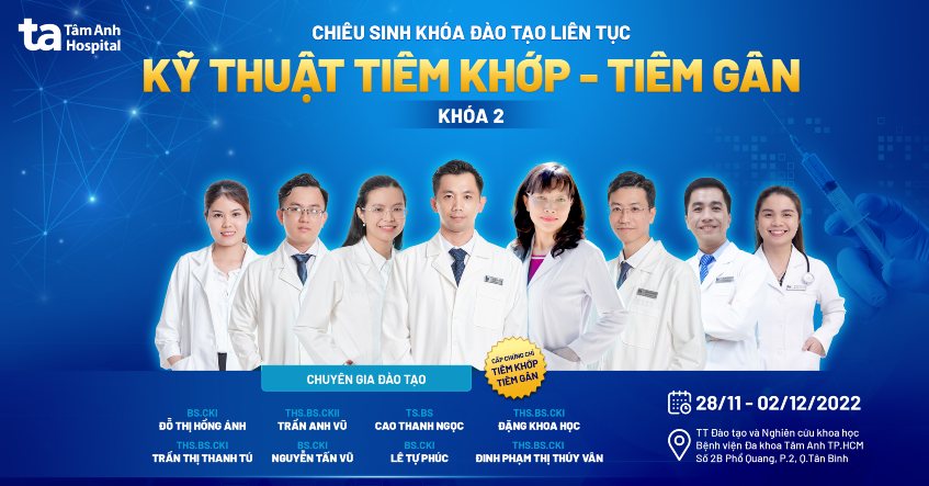 chiêu sinh tiêm khớp tiêm gân khóa 2
