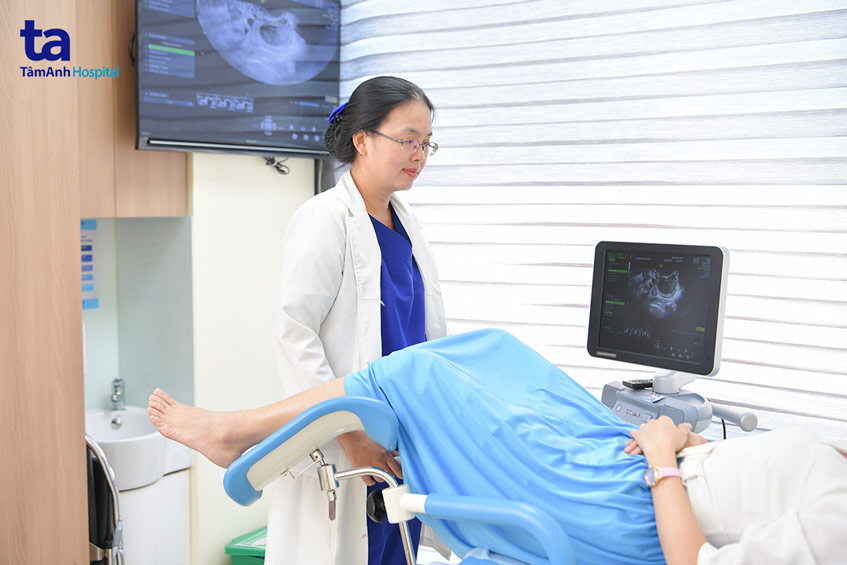 siêu âm chẩn đoán qua ngã âm đạo
