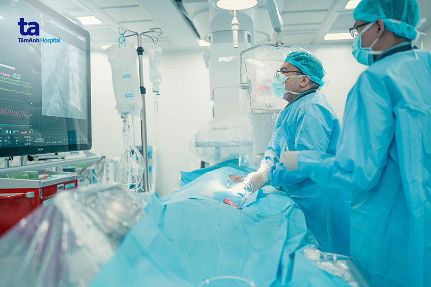 điều trị bằng thông tim can thiệp