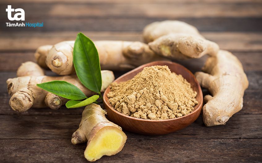 gừng có tác dụng chống oxy hóa giúp trẻ giảm đau
