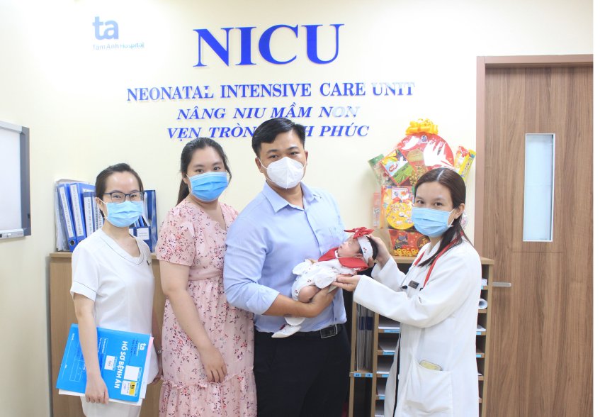 gia đình bé sữa tin tưởng, gửi gắm cho BVĐK Tâm Anh