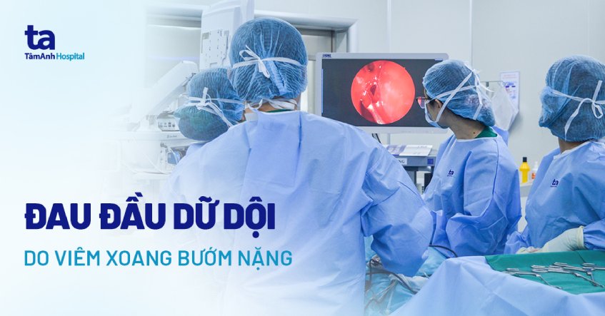 viêm xoang bướm nặng