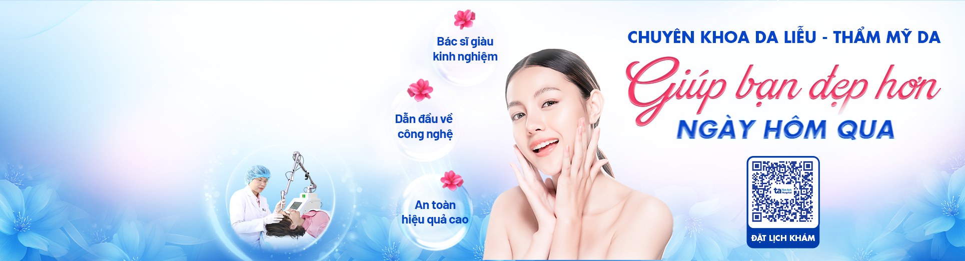 banner làm đẹp da chuyên khoa da liễu
