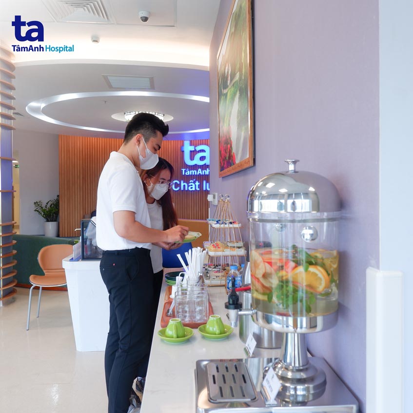 sảnh chờ rộng rãi