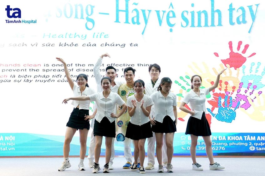 quy trình rửa tay tại tâm anh