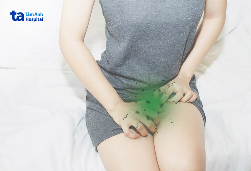 khí hư có màu và mùi bất thường