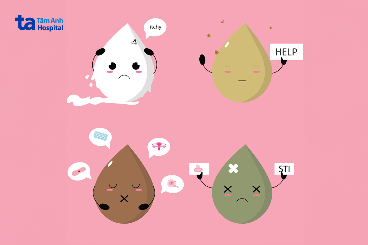 Khí hư có màu sắc lạ