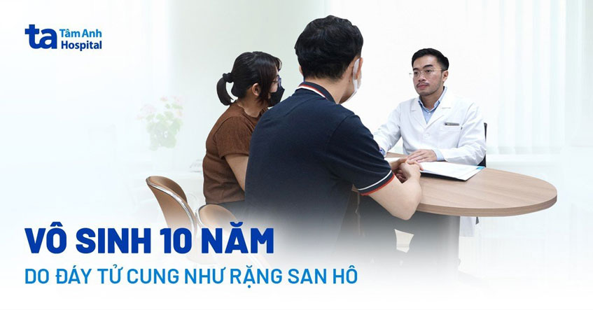 đáy tử cung như rặng san hô
