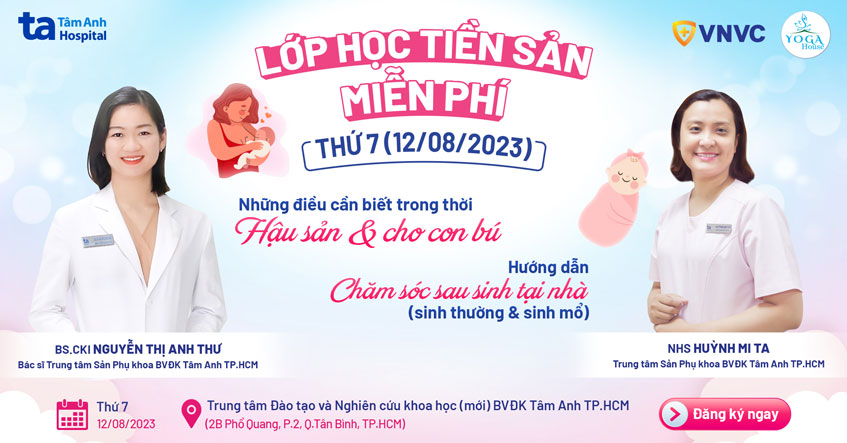 Lớp học tiền sản 27, 8h00 – 10h30 Thứ 7 (12/08/2023)
