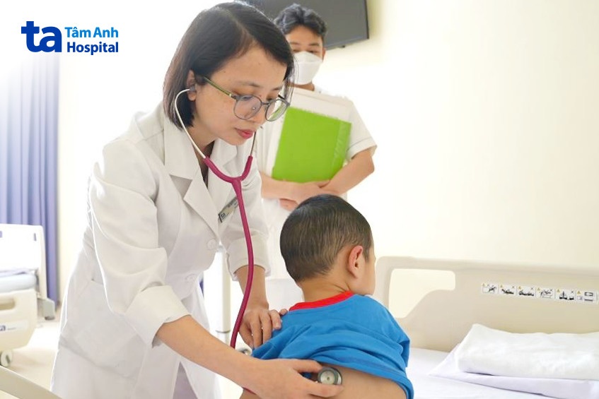 BVĐK Tâm Anh tiếp nhận nhiều trẻ mắc viêm phổi không điển hình