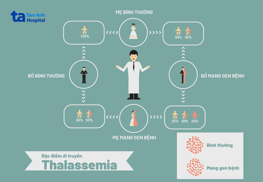 đặc điểm di truyền thalassemia