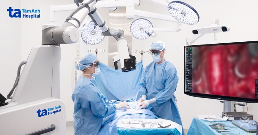 mổ u não bằng robot tại bvđk tâm anh