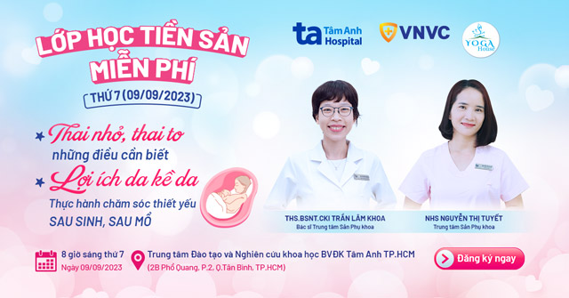 Lớp học tiền sản 30, 8h00 – 10h30 Thứ 7 (09/09/2023)