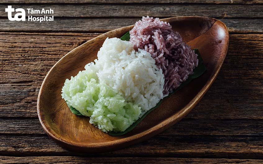 xôi là món ăn an toàn cho người bị gút