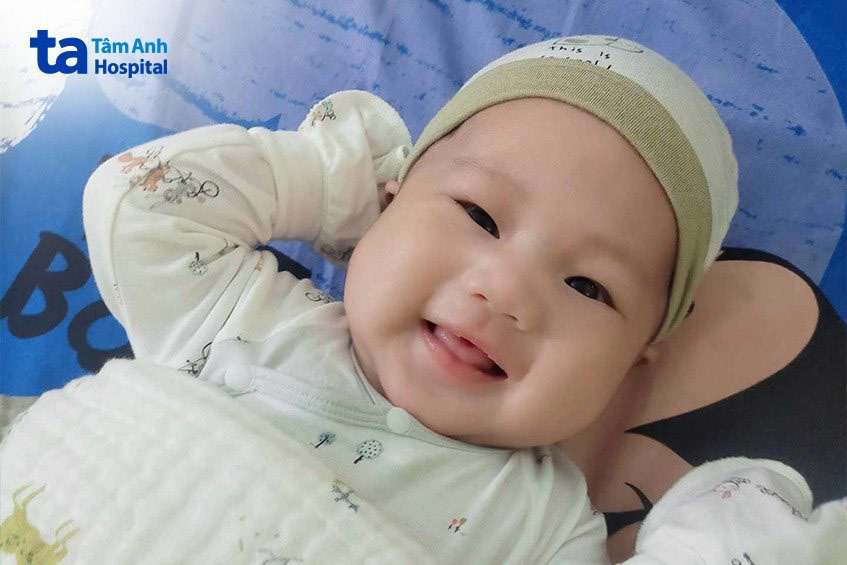 Con trai thứ hai của chị Hồng nay đã 3 tháng tuổi