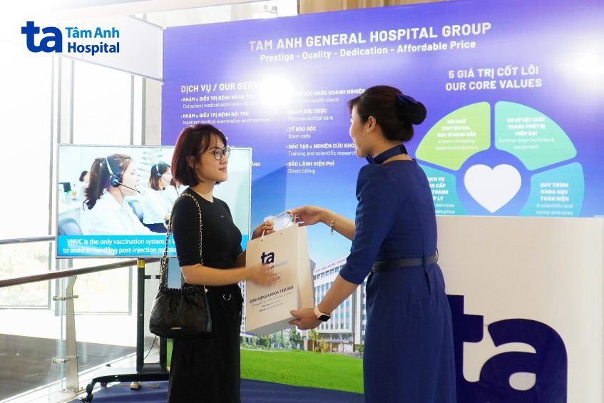 Gian hàng của BVĐK Tâm Anh tại Hội nghị