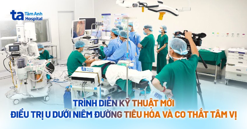 Tiến bộ trong điều trị u dưới biểu mô đường tiêu hóa và co thắt tâm vị