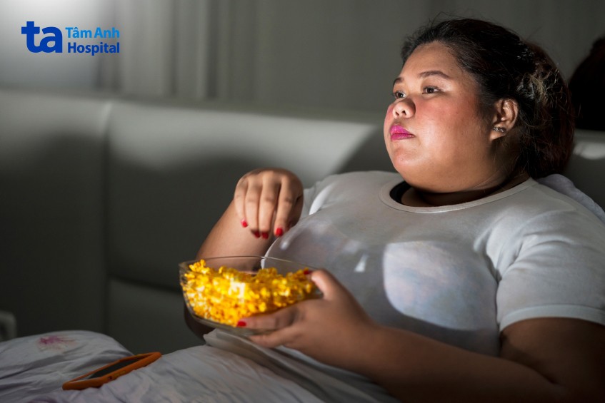 thức khuya ảnh hưởng thói quen xấu