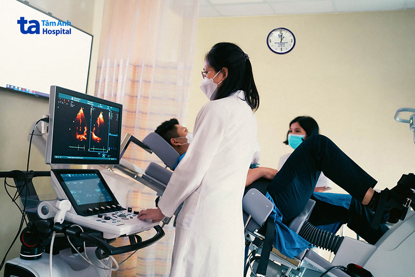 Siêu âm tim gắng sức tầm soát nguy cơ bệnh tim mạch tại Bệnh viện Tâm Anh