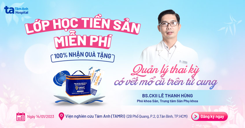 Lớp học tiền sản 2, 8h00 – 10h30 Thứ 7 (14/01/2023)