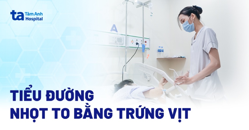 Mụn nhọt to bằng quả trứng nổi ở mông do tiểu đường