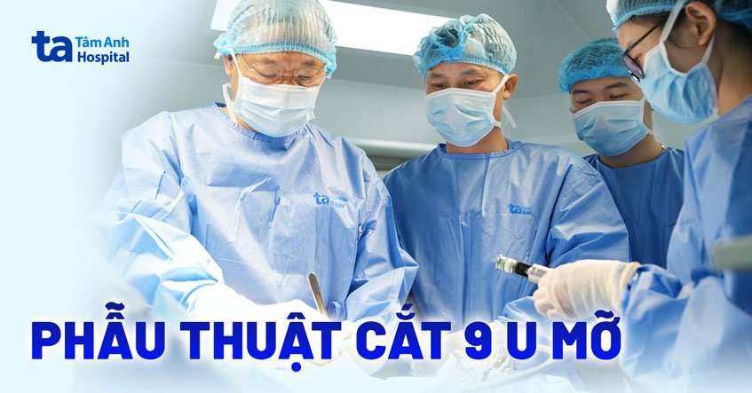 Phẫu thuật ổ bụng cắt 9 u mỡ ác tính hiếm gặp