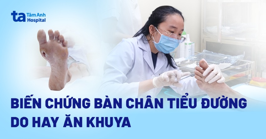 Biến chứng bàn chân tiểu đường do đường huyết kiểm soát kém