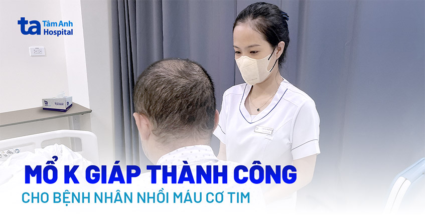 Mổ ung thư tuyến giáp cho người bệnh có tiền sử nhồi máu cơ tim
