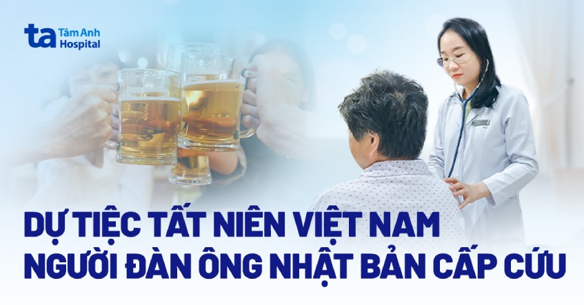 Uống 6 ly bia tiệc tất niên, người đàn ông Nhật Bản cấp cứu