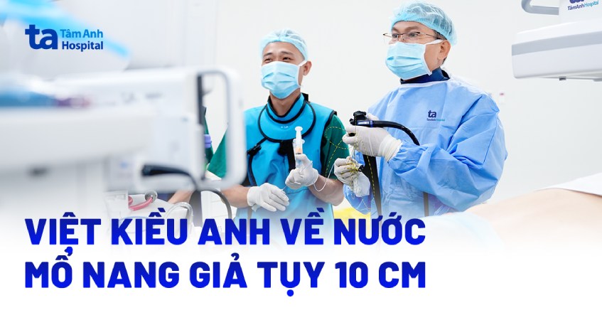 ca mổ nang giả tụy 10 cm