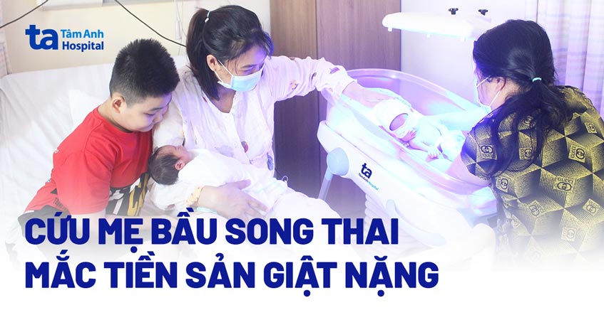 cứu mẹ bầu song thai