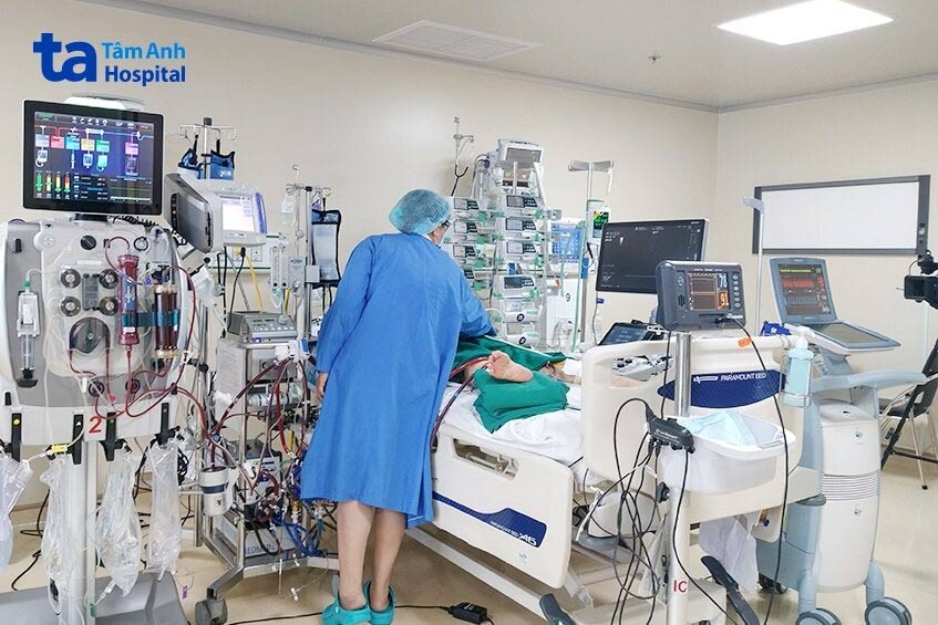 Hình ảnh không gian tại phòng hồi sức Bệnh viện Đa khoa Tâm Anh