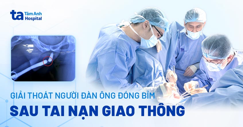 Giải thoát cho người đàn ông đóng bỉm sau tai nạn giao thông