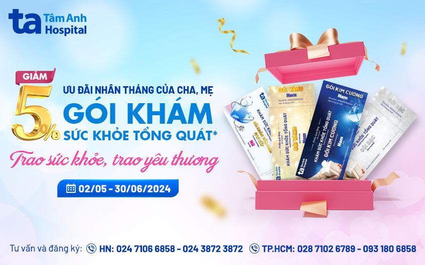 Giảm 5% gói khám sức khỏe tổng quát
