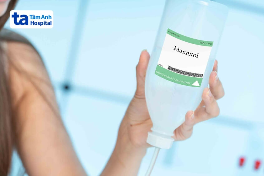 mannitol điều trị hội chứng tăng áp lực nội sọ