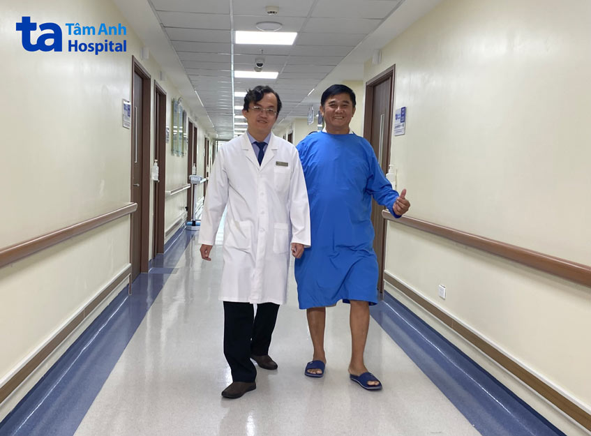 Người bệnh đi lại thoải mái, chuẩn bị xuất viện