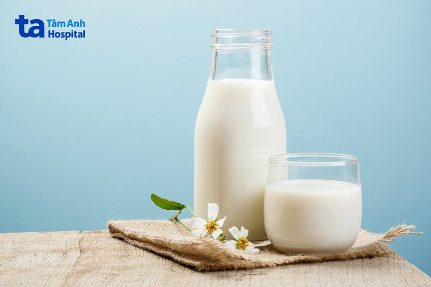 sữa cung cấp vitamin d và canxi