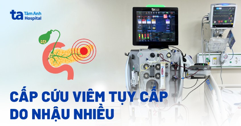 Nhậu 3 lần/tuần, người đàn ông cấp cứu do viêm tụy cấp