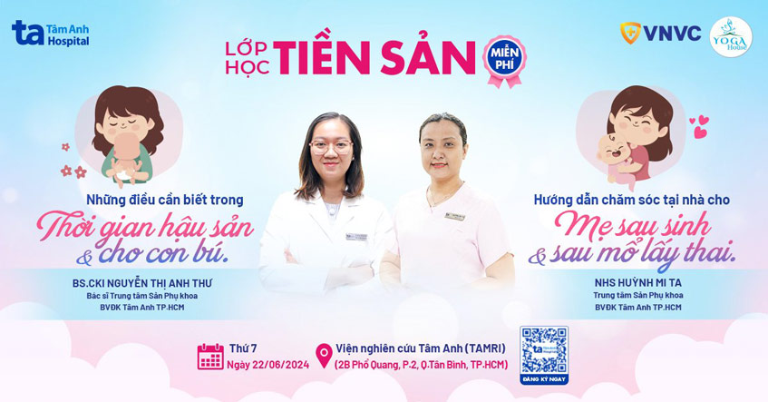 Lớp học tiền sản số 11, 9h00 – 11h00 Thứ 7 (22/06/2024)