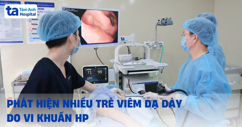 nhiều trẻ viêm dạ dày do vi khuẩn hp