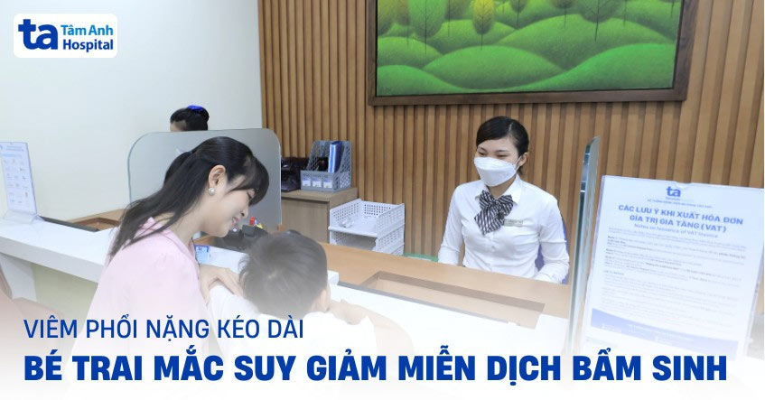 Viêm phổi nặng kéo dài do suy giảm miễn dịch 