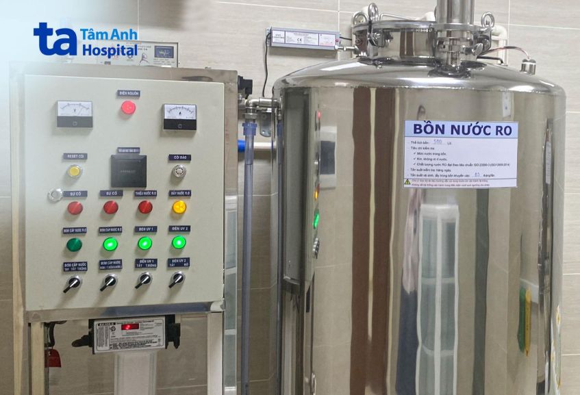 bồn nước ro tại bvđk tâm anh