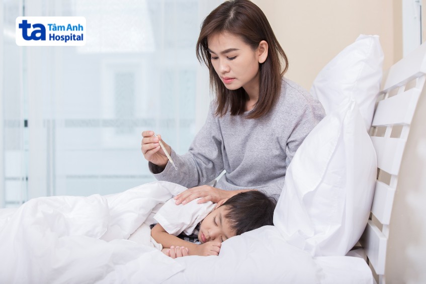 Chăm sóc trẻ bị sởi tại nhà